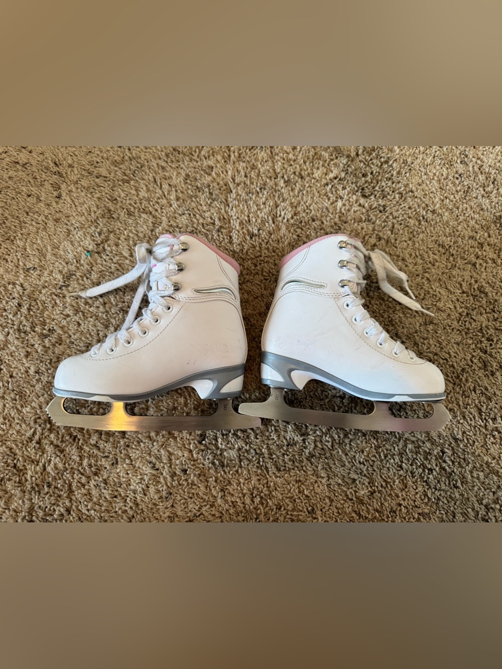 Jackson Ultima Girls' SoftSkate Ice Skates Pink White